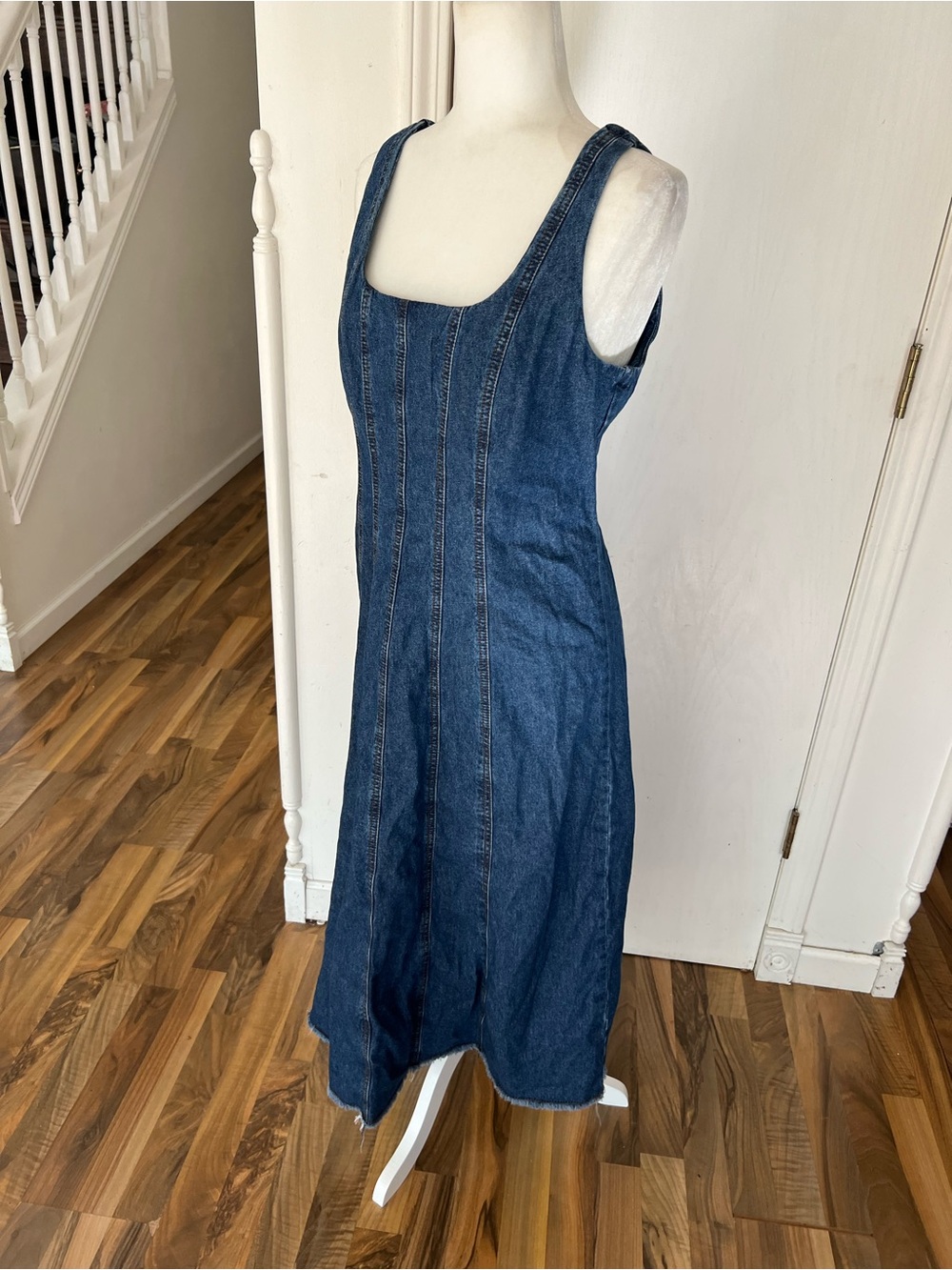 A-Line Joie Denim Long Dress, medium, EUC / Like new
